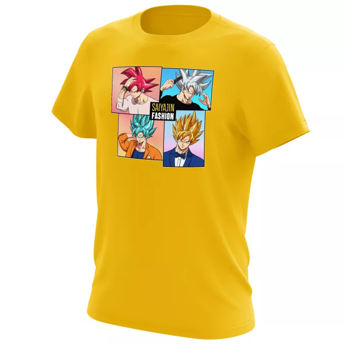 Camisetas Hombre Parodia Dragon Ball Super Son Gokū Supersaiyajin God y Ultra Instinct