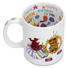 Pegasus Seiya Mug “Pegasus Seiya, Leo Aiolia and The Pope” – Knights of the Zodiac - Saint Seiya parody