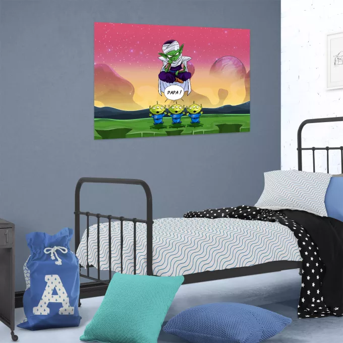 Affiche HD / Poster HD Parodie Dragon Ball Z - DBZ Papa !! - Piccolo aka Satan Petit Coeur, les Aliens