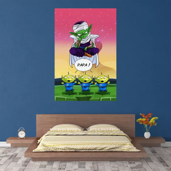 Affiche HD / Poster HD Parodie Dragon Ball Z - DBZ Papa !! - Piccolo aka Satan Petit Coeur, les Aliens