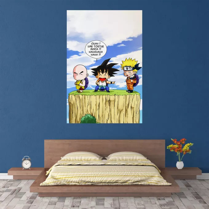 Affiche HD / Poster HD Parodie Naruto Tortue ninja !? - Sangoku