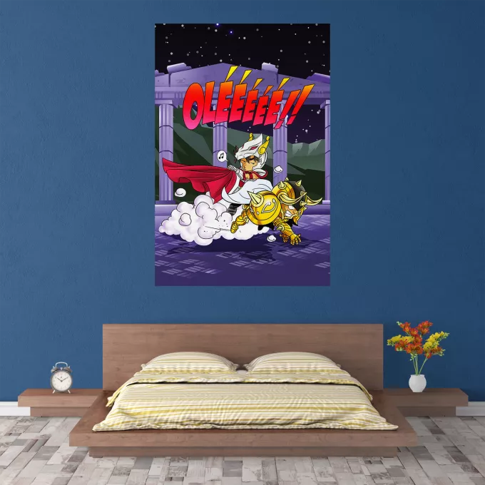 Posters Paoridia I Cavalieri dello zodiaco - Saint Seiya Aldebaran di Taurus e Seiya di Pegasus