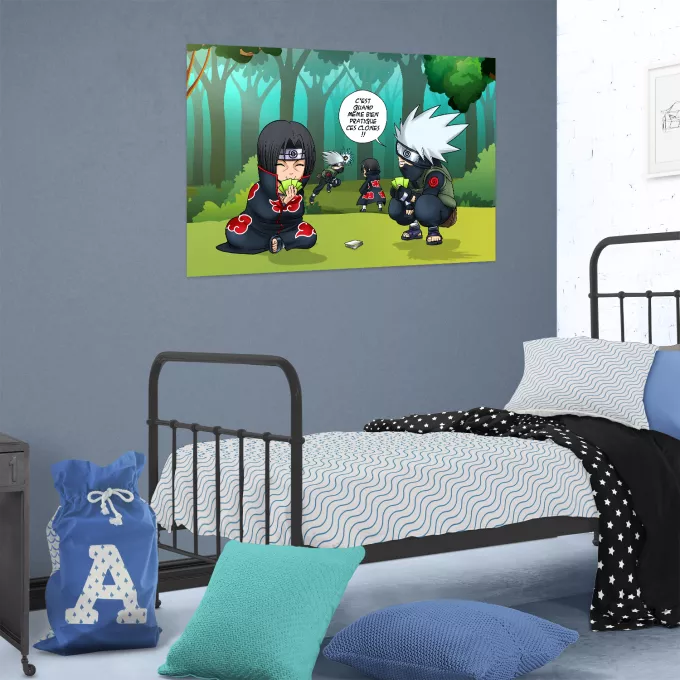 Affiche HD / Poster HD Parodie Naruto Combat de Ninjas ! - Kakashi, Itachi
