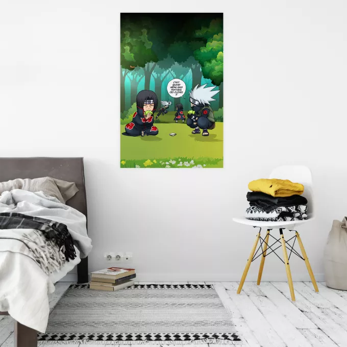 Affiche HD / Poster HD Parodie Naruto Combat de Ninjas ! - Kakashi, Itachi