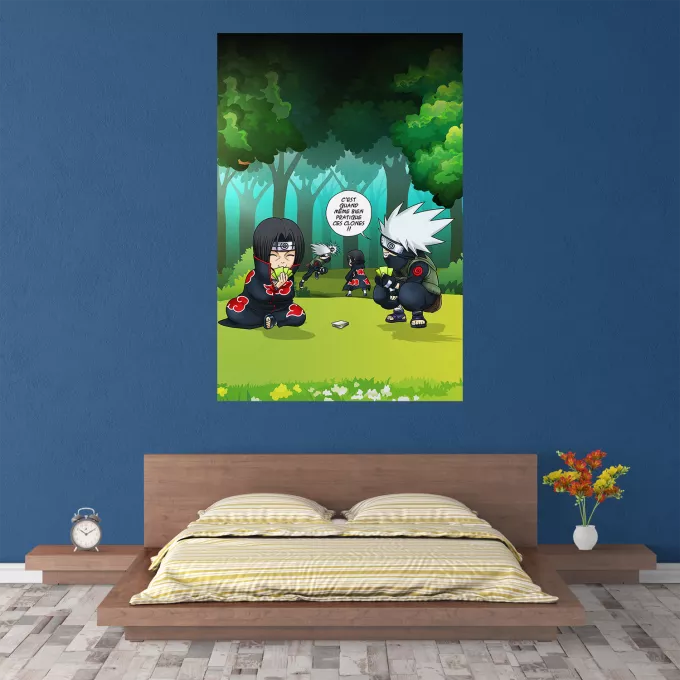 Affiche HD / Poster HD Parodie Naruto Combat de Ninjas ! - Kakashi, Itachi