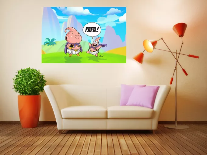 Affiche HD / Poster HD Parodie Dragon Ball Z - DBZ Tel père tel fils (Version SD) - Boubou, Patrick l'étoile de Mer