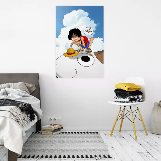 Affiche HD / Poster HD Parodie One Piece Mon Précieux (SD Edition) - Luffy se prenant pour Gollum