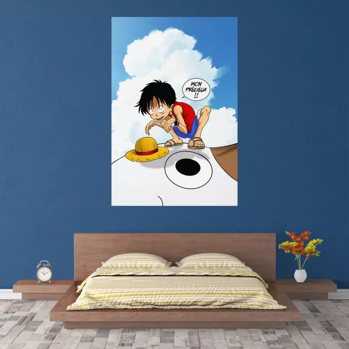 Affiche HD / Poster HD Parodie One Piece Mon Précieux (SD Edition) - Luffy se prenant pour Gollum