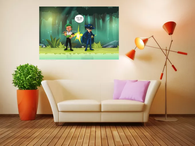 Affiche HD / Poster HD Parodie One Piece D'un Z qui veut dire... - Zorro Roronoa