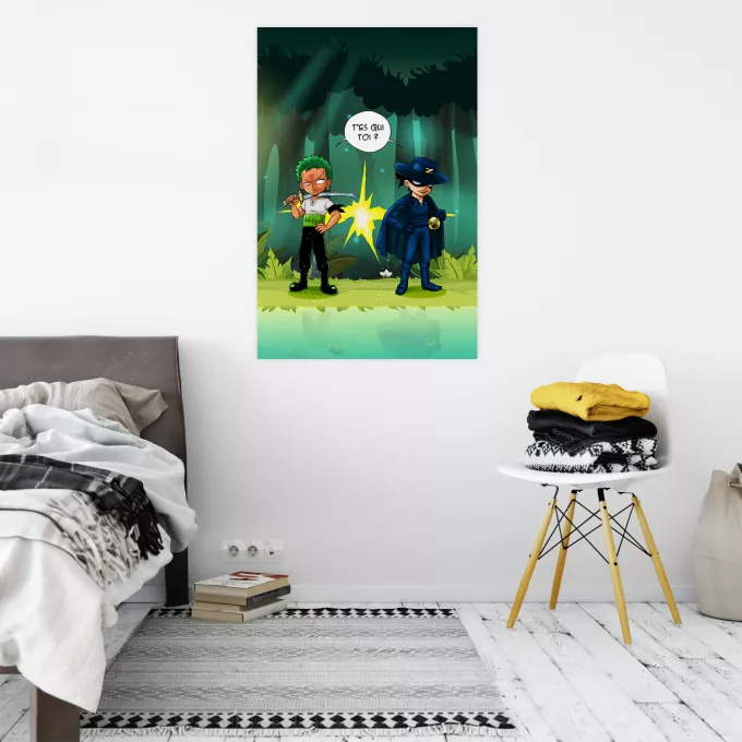 Affiche HD / Poster HD Parodie One Piece D'un Z qui veut dire... - Zorro Roronoa