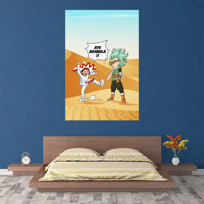 Affiche HD / Poster HD Parodie Dragon Ball Super Aye Granola !! - Granola l'être le plus puissant de l'univers