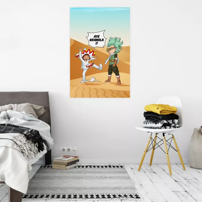 Affiche HD / Poster HD Parodie Dragon Ball Super Aye Granola !! - Granola l'être le plus puissant de l'univers