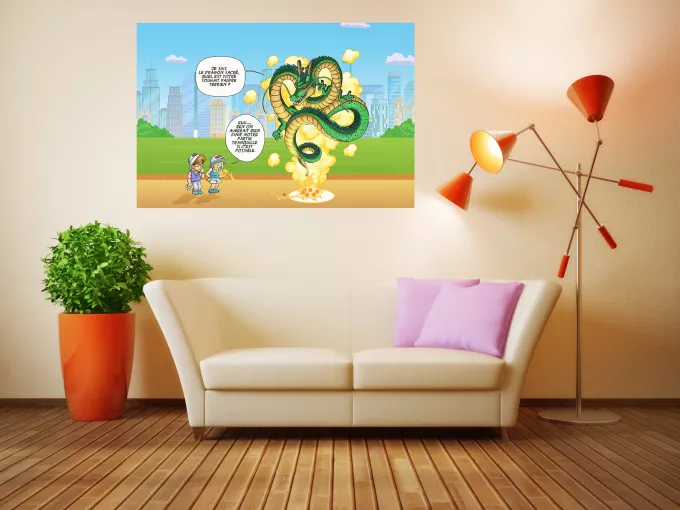 Affiche HD / Poster HD Parodie Dragon Ball Z - DBZ La Pétanque, c'est sacré ! - Shenron, les pétanqueurs marseillais