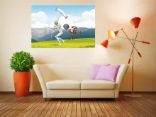 Affiche HD / Poster HD Sieg Jaeger « Une partie de Base-Ball titanesque » – Parodie L'attaque des Titans