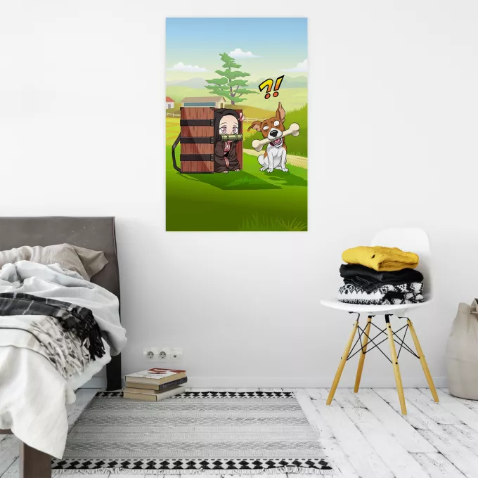 Posters Parodie auf Demon Slayer Nezuko Kamado
