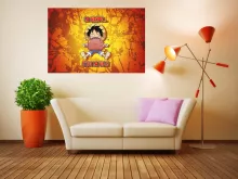 Affiche HD / Poster HD Luffy « La Viande... C'est la vie ! » – Parodie One Piece