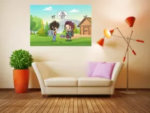 Affiche HD / Poster HD Tanjiro Kamado « Une Pandora Box démoniaque ! » – Parodie Saint Seiya