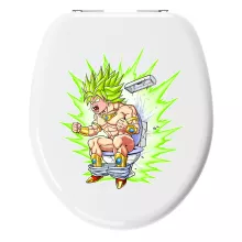 Adesivo Broly Super Saiyan – Parodia dei Dragon Ball Super
