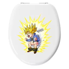Sticker Trunks « Super Grosse Commission venue du Futur ! » – Parodie Dragon Ball Super