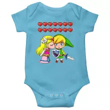 Traje de bebé de manga corta (chicos) Parodias de videojuegos