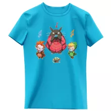 T-shirt Enfant Fille Totoro « Ocarina Orchestra » – Parodie Zelda
