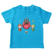 T-shirt bébé Totoro « Ocarina Orchestra » – Parodie Zelda