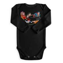 Master Roshi Baby Body långa ärmar “Funny Santa” – Parodi Dragon Ball Z