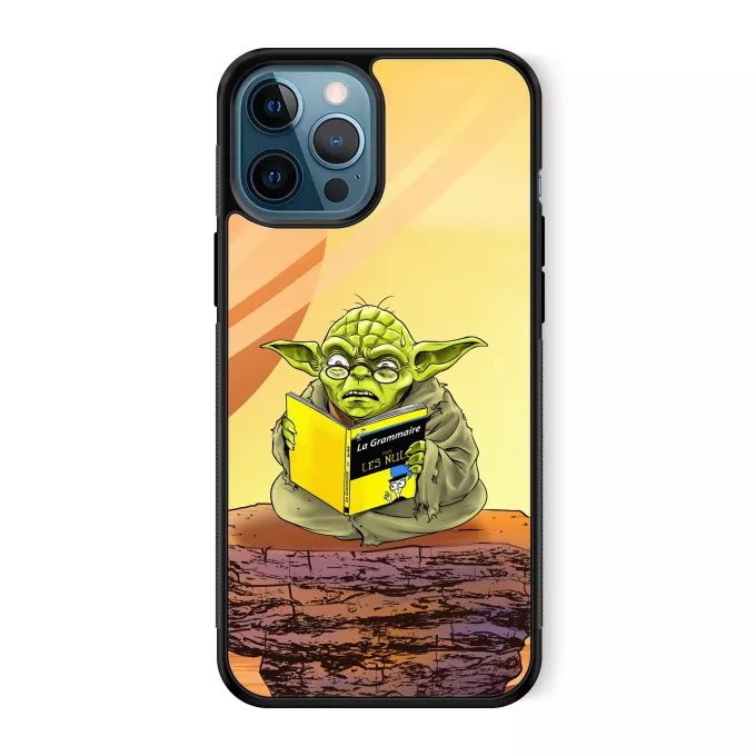 Coque pour téléphone portable iPhone 12 Pro Max Parodie Star Wars En grammaire, un zéro, il est... :) - Yoda