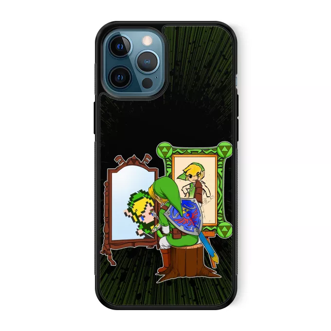 Estojo iPhone 12 Pro Max Paródia Zelda Link - Norman Rockwell style