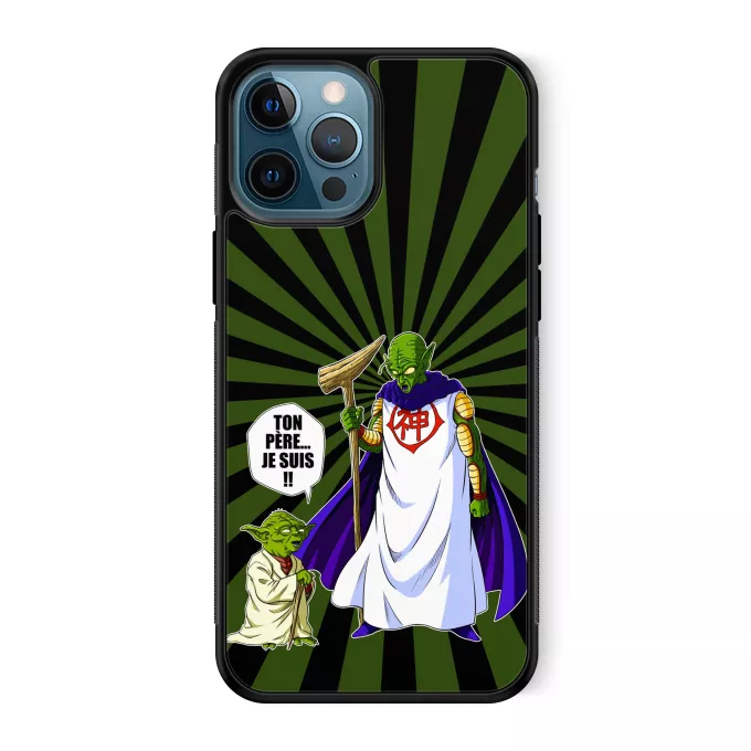 Coque pour téléphone portable iPhone 12 Pro Max Parodie Star Wars Ton père... Je suis !! - Yoda, Dieu