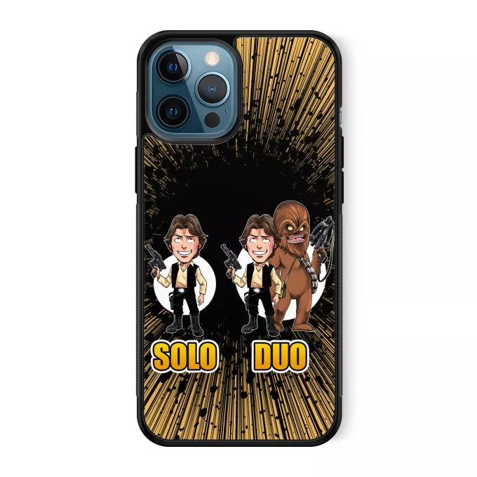 iPhone 12 Pro Max Handyhülle Parodie auf Star Wars Han Solo und Chewbacca