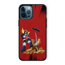 IPhone 12 Pro Max mobile phone cover (Black) - UFO Robot Grendizer parody - Mecha UFO Robot Grendizer - Mecha UFO Robot Grendizer (Printed in France)