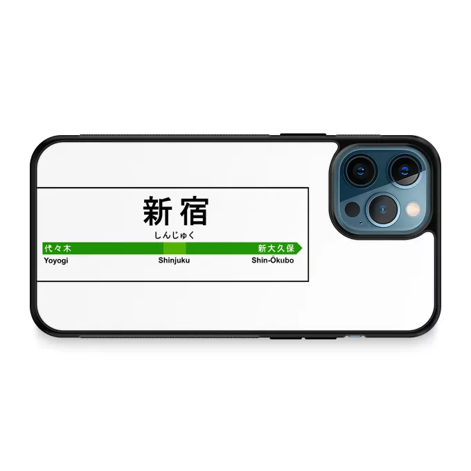 Coque pour téléphone portable iPhone 12 Pro Max Parodie Japon Gares Gare de Shinjuku !