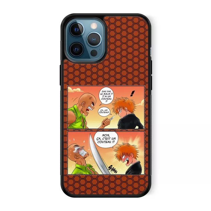 Coque pour téléphone portable iPhone 12 Pro Max Parodie Bleach Non, ça c'est un couteau ! - Ichigo Kurosaki