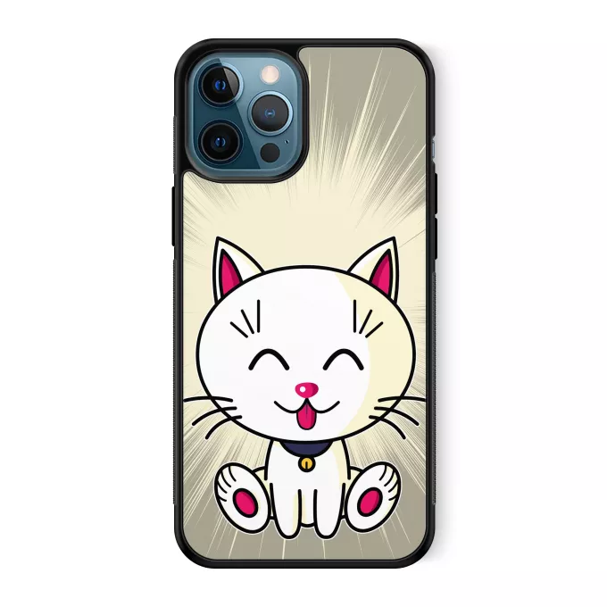 Coque pour téléphone portable iPhone 12 Pro Max Parodie Kawaii Baby Cats Kawaii Baby Cat (blanc)