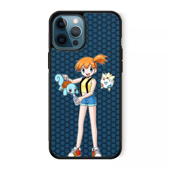 Fodral för iPhone 12 Pro Max Parodi Pokémon Togepi, Squirtle och Misty