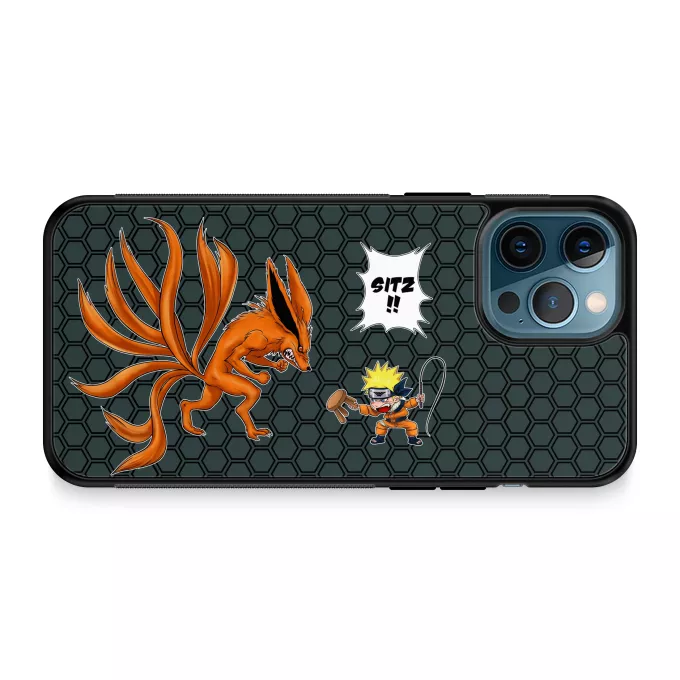 iPhone 12 Pro Max Handyhülle Parodie auf Naruto Naruto und Kyubi - Kurama