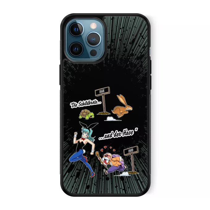 iPhone 12 Pro Max Handyhülle Parodie auf Dragon Ball Bulma und Muten Roshi