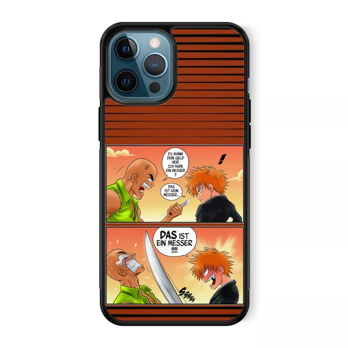 iPhone 12 Pro Max Handyhülle Parodie auf Bleach Ichigo Kurosaki und Crocodile Dundee