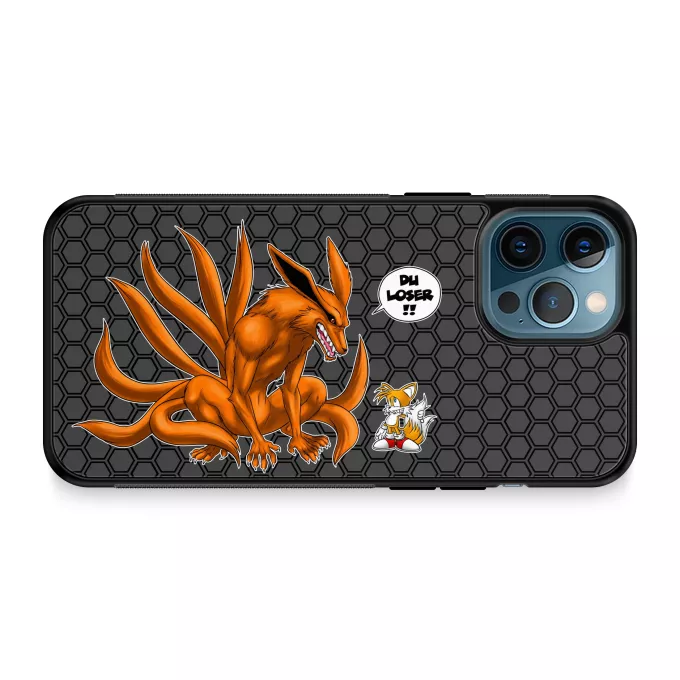 iPhone 12 Pro Max Handyhülle Parodie auf Naruto Tails und Kyubi - Kurama