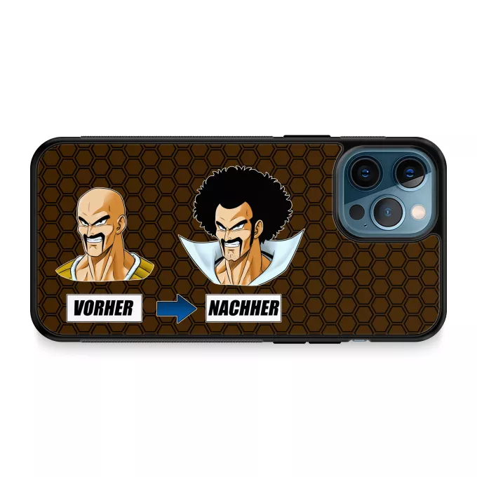 iPhone 12 Pro Max Handyhülle Parodie auf Dragon Ball Z - DBZ Nappa und Mr Satan