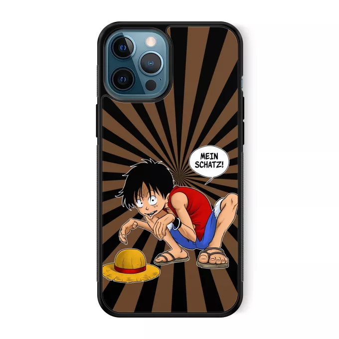 iPhone 12 Pro Max Handyhülle Parodie auf One Piece Ruffy und Gollum