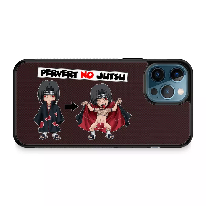 iPhone 12 Pro Max Phone Case Parody of Naruto Uchiwa Itachi