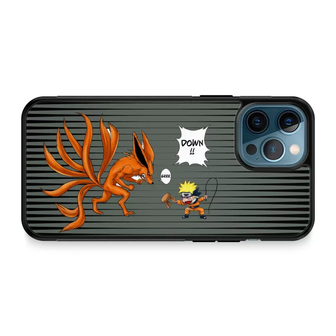 iPhone 12 Pro Max Phone Case Parody of Naruto Naruto and Kyubi