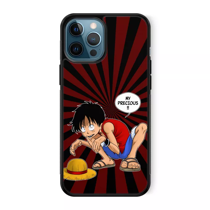 iPhone 12 Pro Max Phone Case Parody of One Piece Luffy and Gollum - My Precious