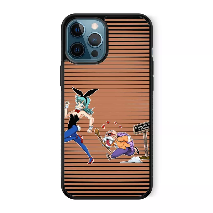 iPhone 12 Pro Max Phone Case Parody of Dragon Ball Master Roshi and Bulma