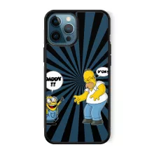 Homer Simpson Smartphone hoesje “Homer Simpson en Minion” – Minions parodie