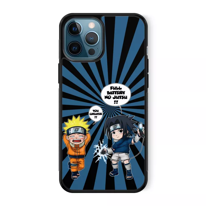 iPhone 12 Pro Max Phone Case Parody of Naruto Sasuke