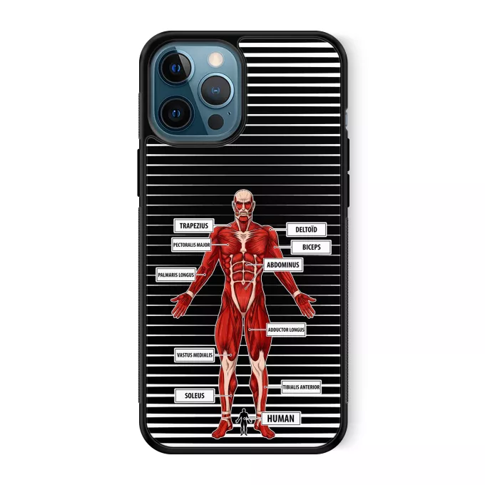 iPhone 12 Pro Max Phone Case Parody of Attack on Titan The colossal Titan