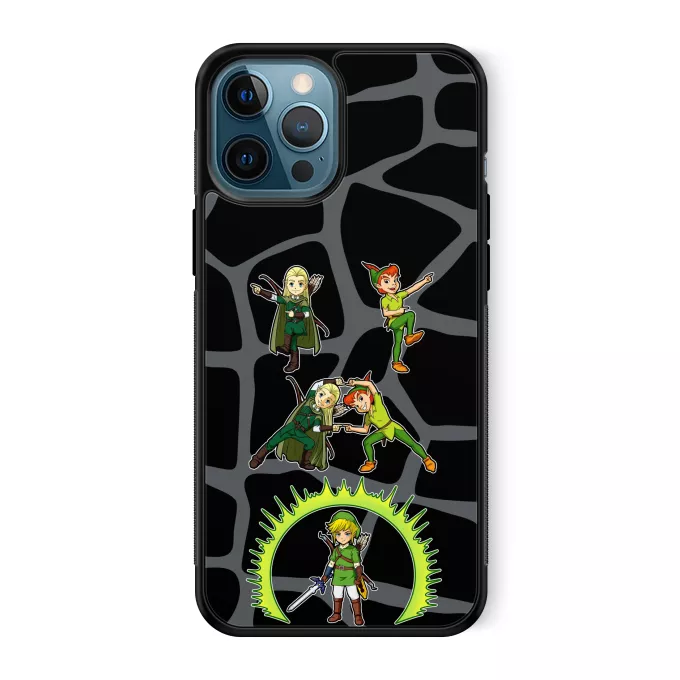 Estojo iPhone 12 Pro Max Paródia Zelda Link e Legolas